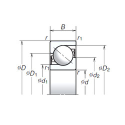 Bearing TAC35-2T85 NSK