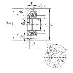 Bearing ZKLF30100-2Z INA