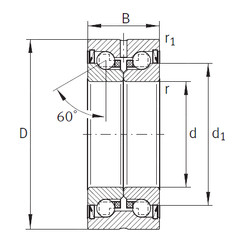 Bearing ZKLN5090-2Z INA