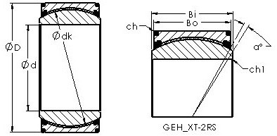 Bearing GEH420XT-2RS AST