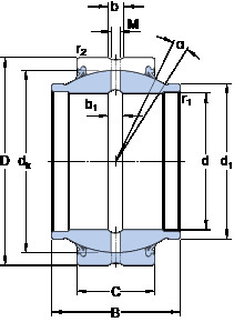 Bearing GEZM 212 ES-2RS SKF