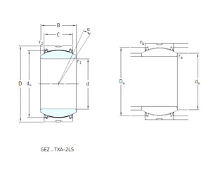 Bearing GEZ408TXA-2LS SKF