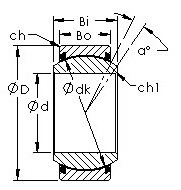 Bearing GEZ88ET-2RS AST