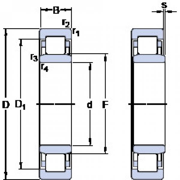 Bearing NU 1018 M SKF #1 image