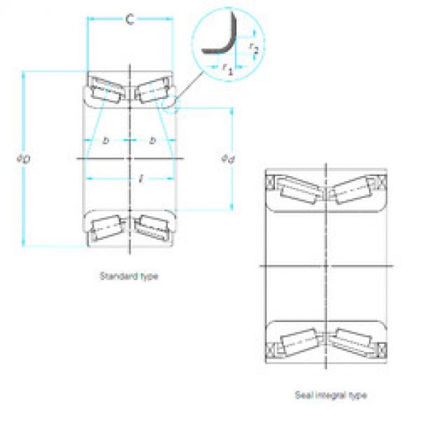 Bearing ZA-42KWD08AU42C-01LB NSK #2 image