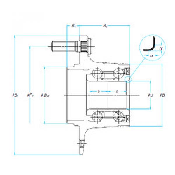 Bearing 32BWK09-Y-2CP17-01 E NSK #3 image