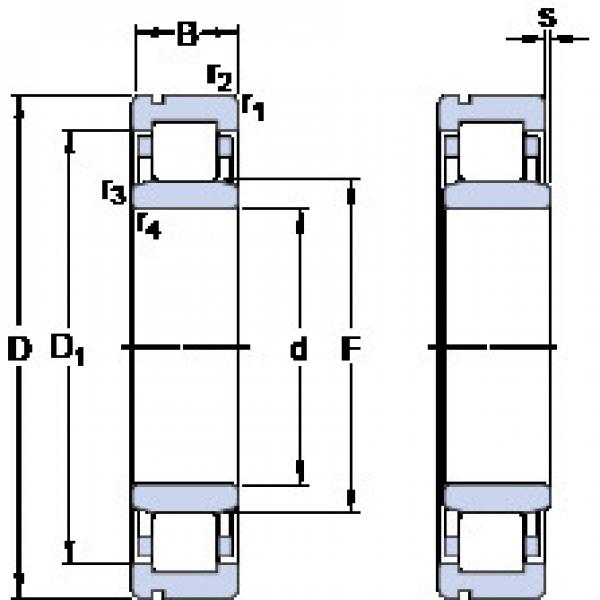 Bearing NU 2222 ECNML SKF #1 image