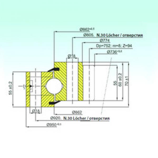 Bearing ZB1.25.0862.200-1SPPN ISB #1 image