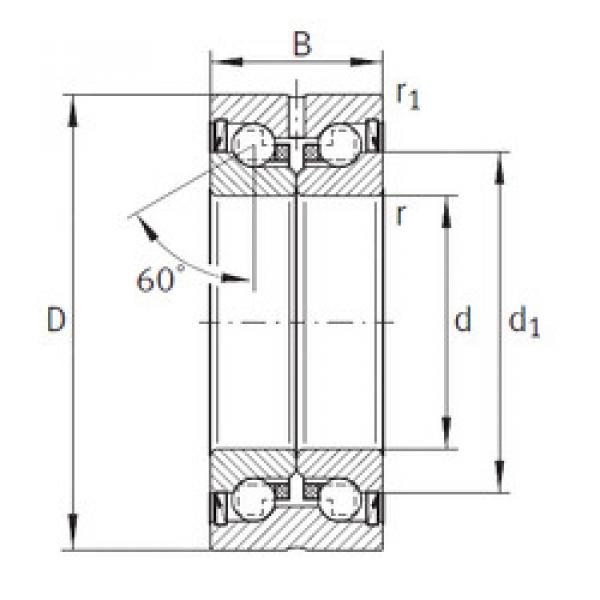 Bearing ZKLN1242-2RS INA #1 image