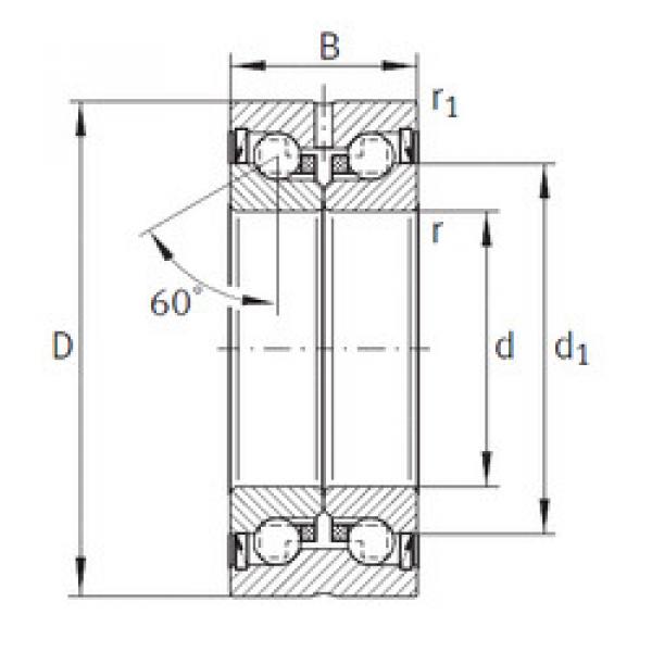 Bearing ZKLN2052-2RS-PE INA #1 image