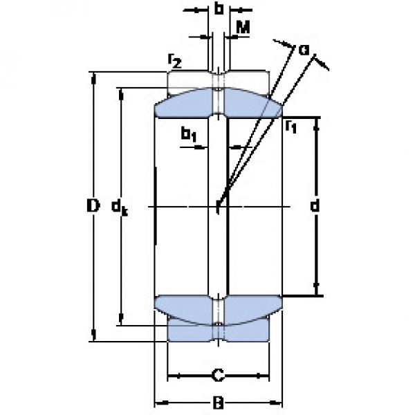 Bearing GEZ 008 ES SKF #1 image