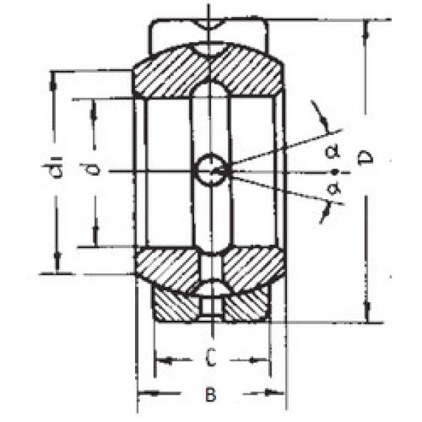 Bearing GEZ107ES FBJ #1 image