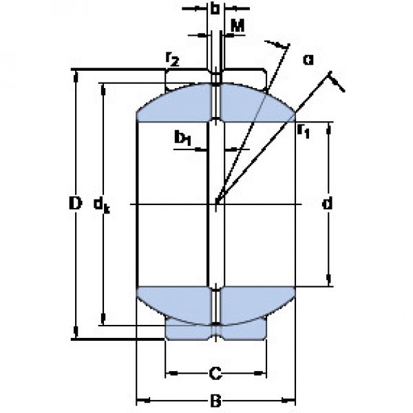 Bearing GEZH 212 ES SKF #1 image