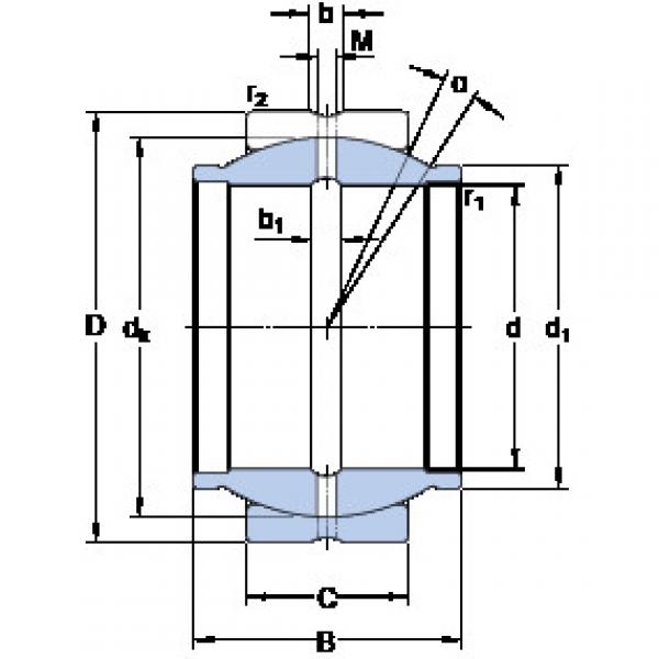 Bearing GEZM 012 ES SKF #1 image