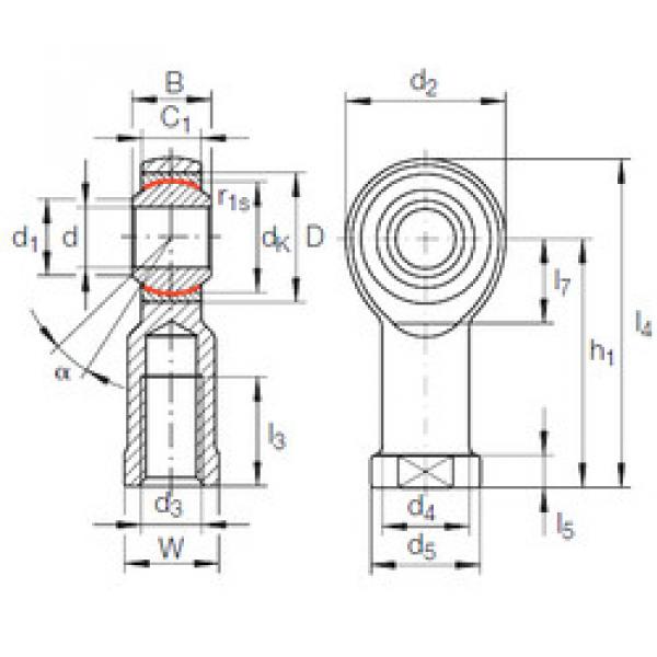 Bearing GIKFL 12 PW INA #1 image