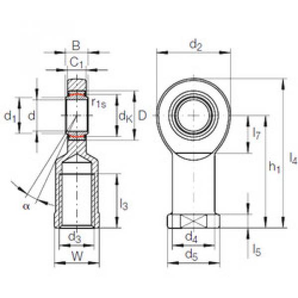 Bearing GIR 45 UK-2RS INA #1 image