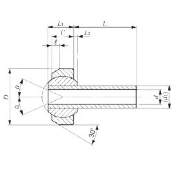 Bearing SNA 3-15 IKO #3 image